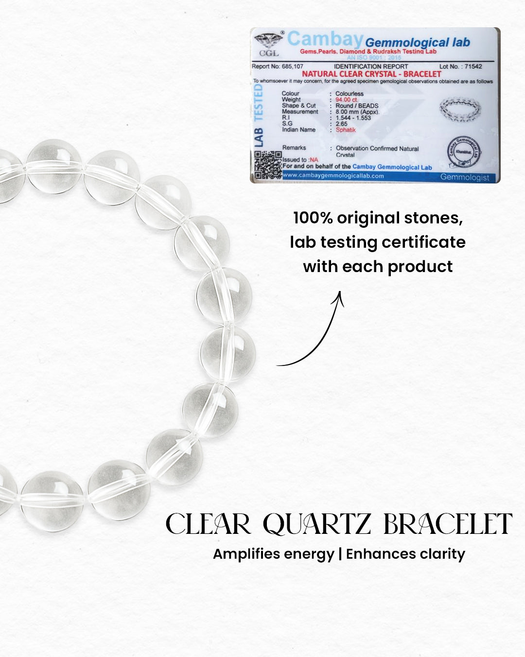 Clear quartz Bracelet