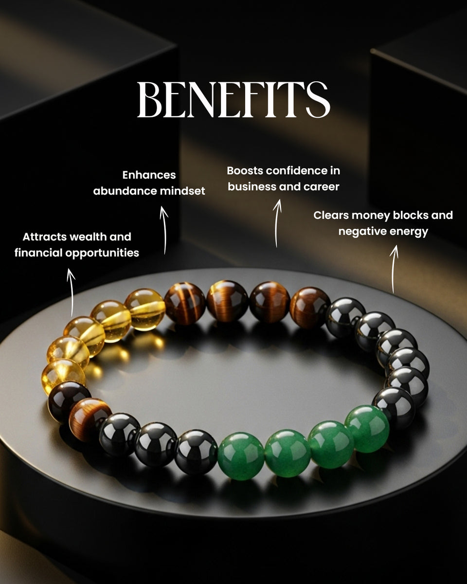Money Magnet Bracelet – Attract Wealth & Prosperity – Earthy Charms