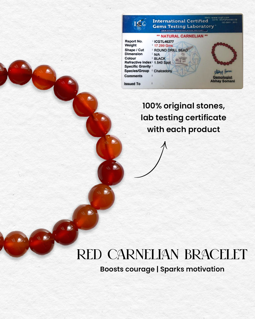 Red Carnelian Bracelet